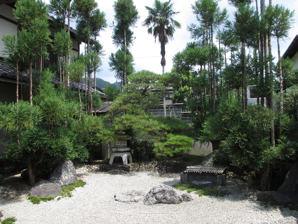 緑が多い日本庭園